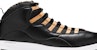 Air Jordan 10 TD Mid 'Hitam Emas Metalik' CQ2073-007