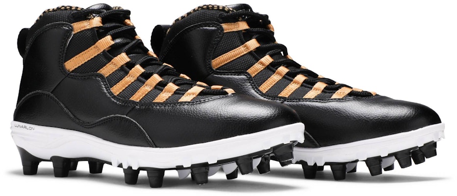 Air Jordan 10 TD Mid 'Hitam Emas Metalik' CQ2073-007 Cheap Air Jordan 10 TD Mid 'Hitam Emas Metalik' CQ2073-007
