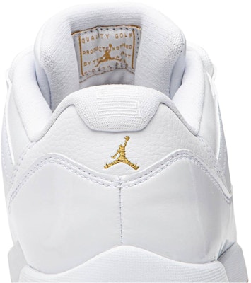 Air jordan 11 low golf white metallic gold Clearance