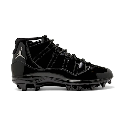 Jordan 11 Mid Cleat 'Patent Black'