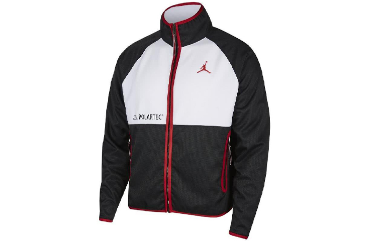Air Jordan 11 Polartec Colorblock Jacket Men’s Black White Red CU1495-010 圖 2