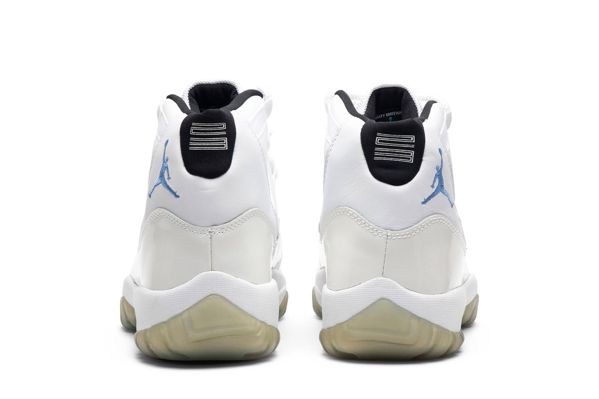 Details for Air Jordan 11 Retro 2001 'Columbia' Lelaki. 136046-142