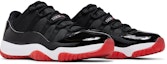 Cheap Air Jordan 11 Retro Rendah 2025 'Bred' FV5104-006