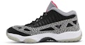 Lookbook Air Jordan 11 Retro Low IE 'Black Cement' Lelaki Hitam Kelabu 919712-006