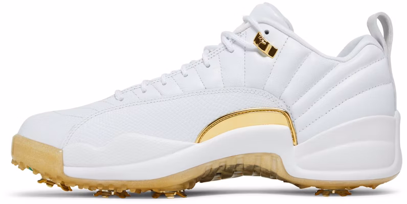 Air Jordan 12 Rendah Golf 'Emas Metalik' DM0106-117 Lookbook Air Jordan 12 Rendah Golf 'Emas Metalik' DM0106-117