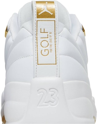 Air Jordan 12 Rendah Golf 'Emas Metalik' DM0106-117 Sizing Air Jordan 12 Rendah Golf 'Emas Metalik' DM0106-117