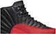 Air Jordan 12 OG 1997 'Flu Game' Lelaki Hitam Merah Sneakers 130690-061