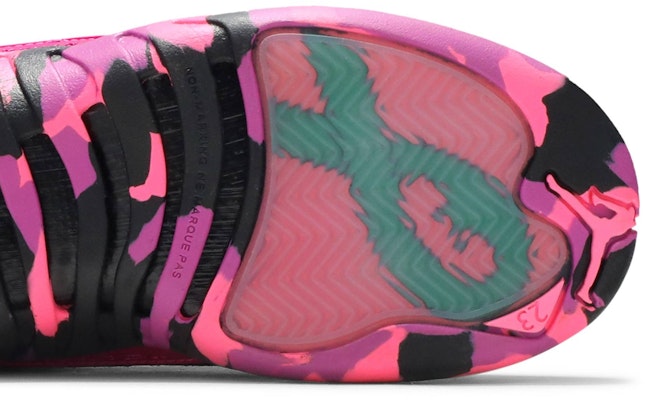 Pink camo jordan sales 12
