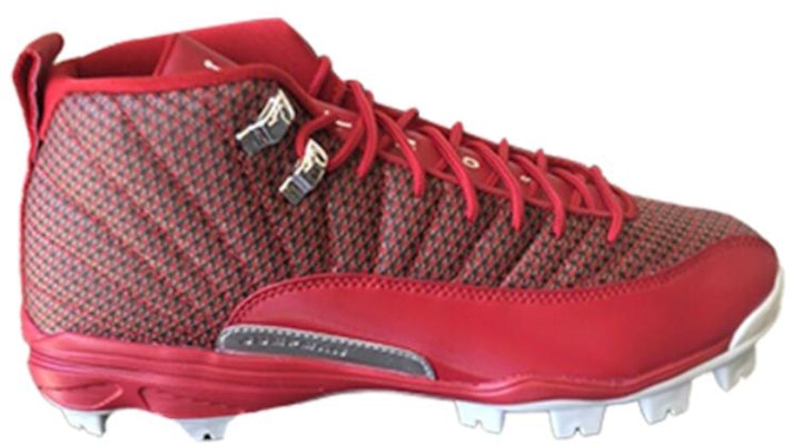 Air Jordan 12 Retro MCS Cleat 'Gym Red' Merah Gym 854566-600 Lookbook Air Jordan 12 Retro MCS Cleat 'Gym Red' Merah Gym 854566-600