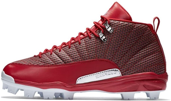 Air Jordan 12 Retro MCS Cleat 'Gym Red' Merah Gym 854566-600 Details for Air Jordan 12 Retro MCS Cleat 'Gym Red' Merah Gym 854566-600