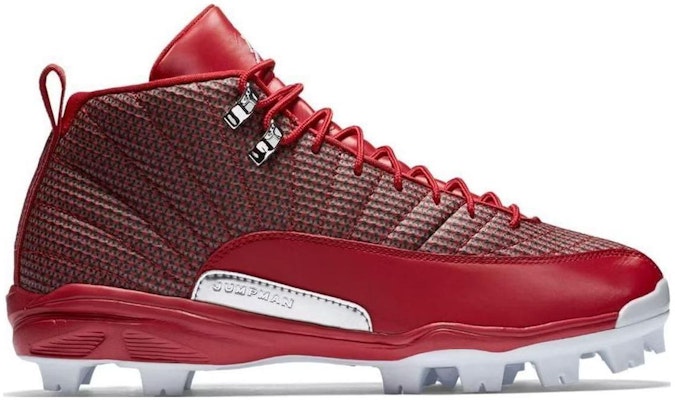 Air Jordan 12 Retro MCS Cleat 'Gym Red' Merah Gym 854566-600 Sizing Air Jordan 12 Retro MCS Cleat 'Gym Red' Merah Gym 854566-600