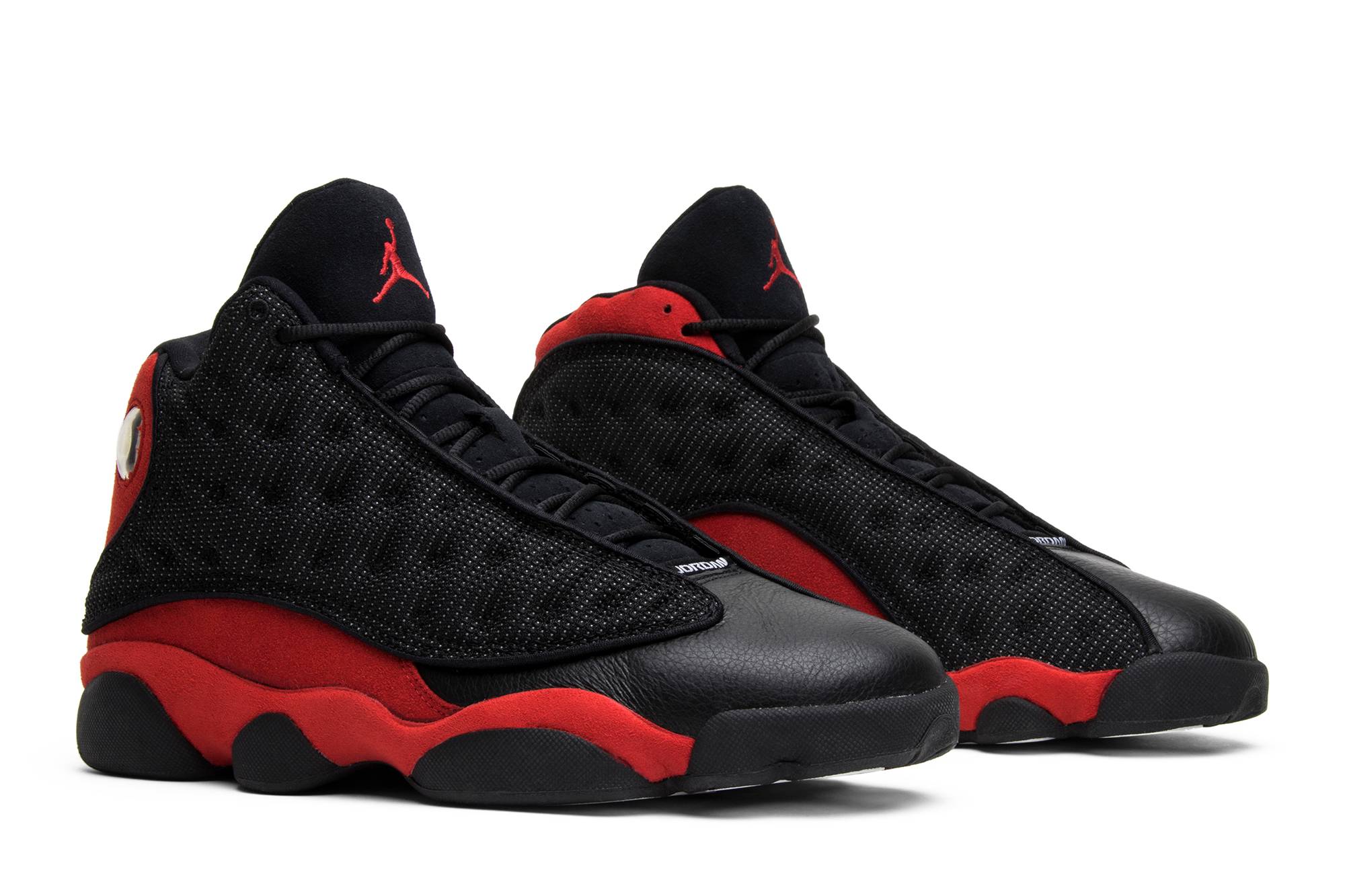 Cheap Air Jordan 13 Retro 2004 'Bred' Hitam Merah 309259-061