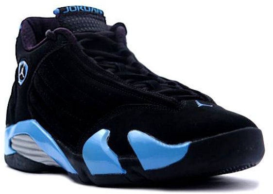 Jordan 14 blue and top black