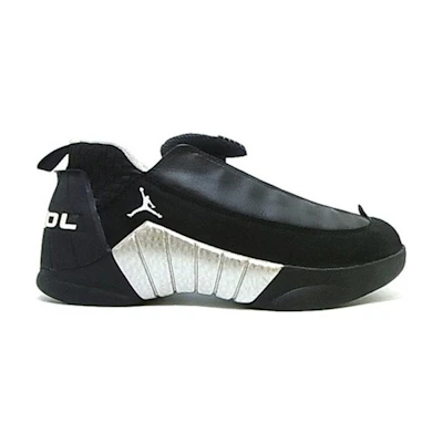 Jordan 15 Low 'Black Silver'
