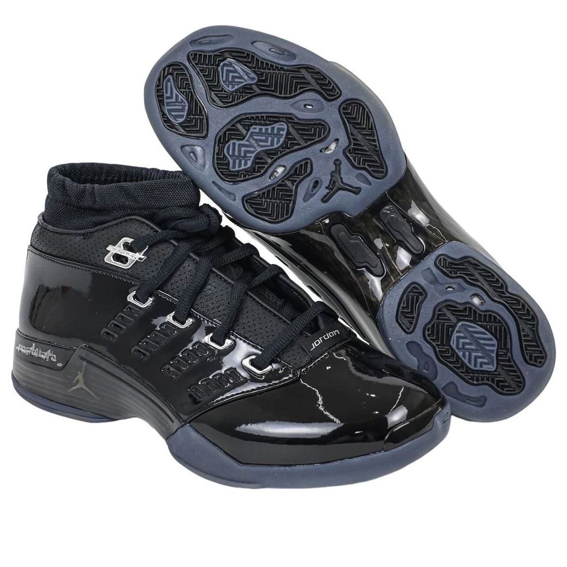 Shop Air Jordan 17 Low  "黑色漆皮" IV7640-001