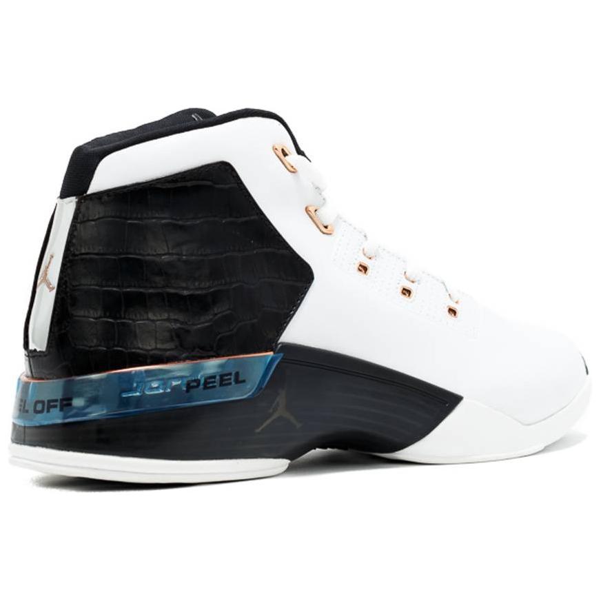 Shop Air Jordan 17 Retro OG 'Putih Hitam Tembaga' 304709-103