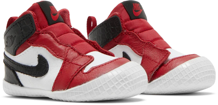 (Toddler) Air Jordan 1 Crib Bootie 'Satin Snake Chicago' AT3745-601 Cheap (Toddler) Air Jordan 1 Crib Bootie 'Satin Snake Chicago' AT3745-601