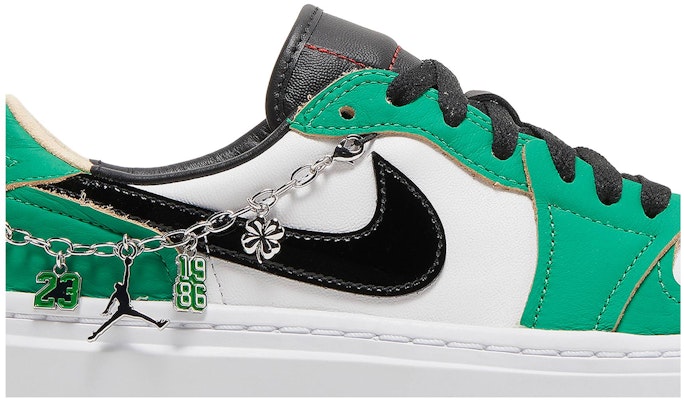 women's green and black jordan 1