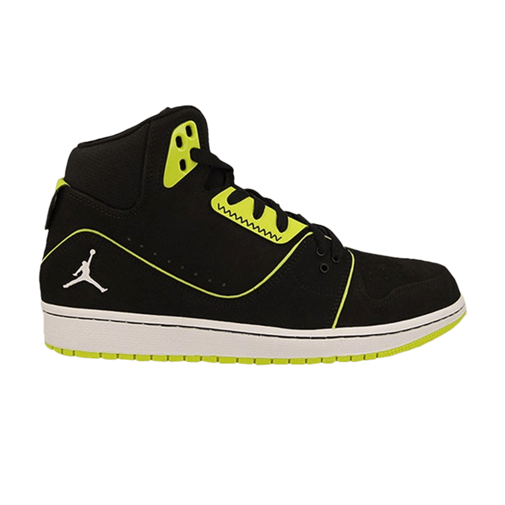 Air Jordan 1 Flight 2 'Black Venom Green' 555798-033