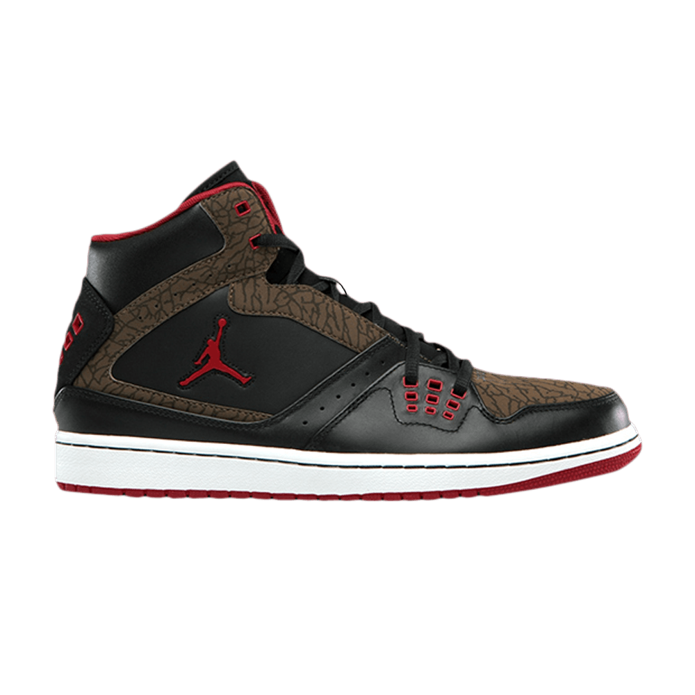 Air Jordan 1 Flight 'Black Red Olive' 372704-038