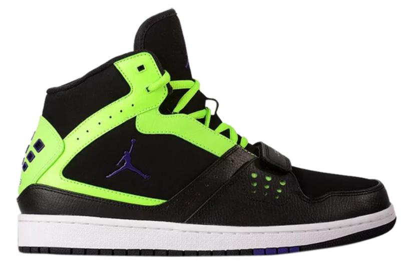 Order エアジョーダン1 フライトストラップ "黒/蛍光ライム" 628584-070