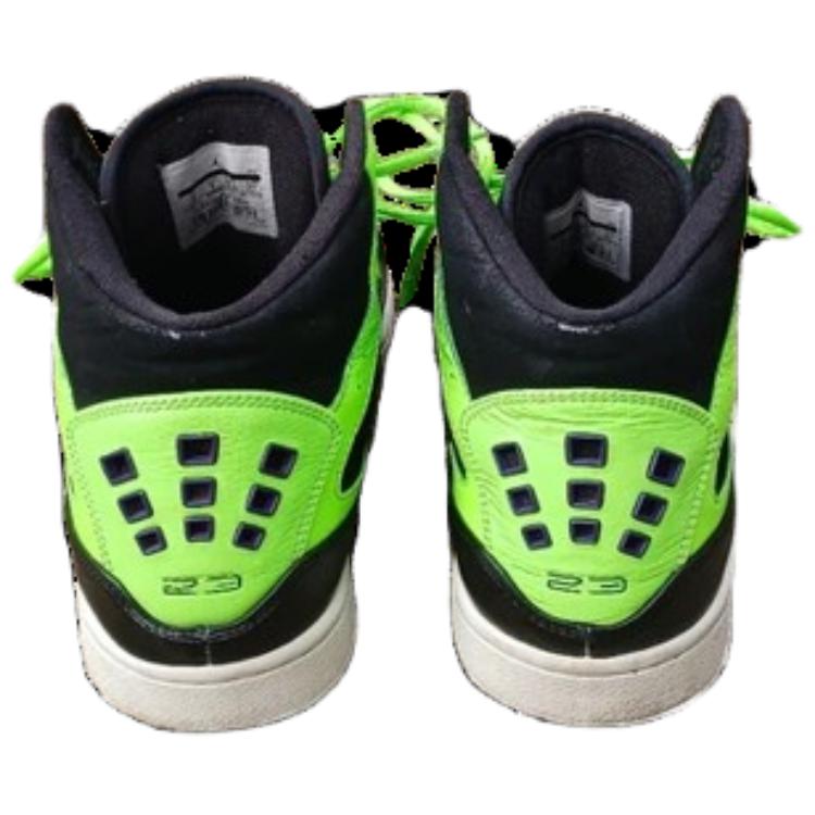 Lookbook Air Jordan 1 Flight Strap ''Schwarz Flash Lime'' 628584-070
