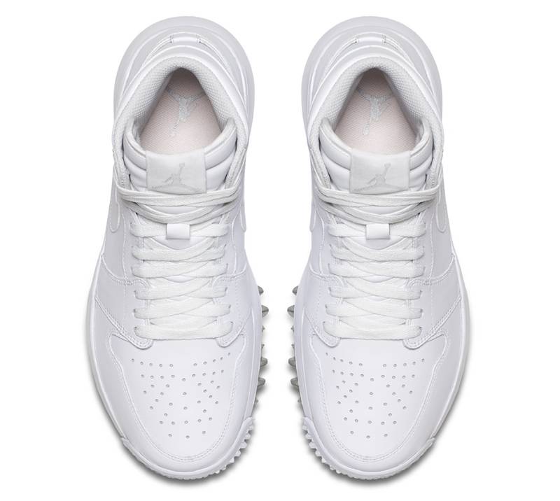 Shop Air Jordan 1 Golf 'White Metallic' 917717-101