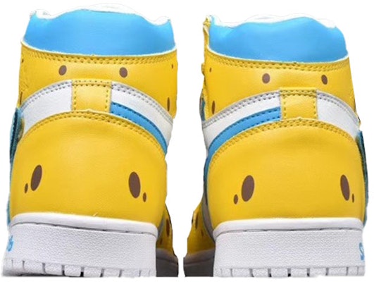 Air Jordan 1 Tinggi 'Kuning Putih Biru' 556298-002 Lookbook Air Jordan 1 Tinggi 'Kuning Putih Biru' 556298-002