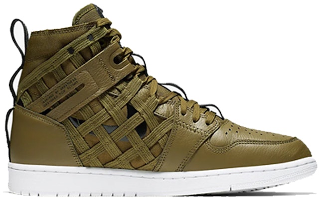 Air Jordan 1 High Cargo 'Olive Flak' Lelaki Wanita Kasut Retro Hijau. CD6757-300 Order Air Jordan 1 High Cargo 'Olive Flak' Lelaki Wanita Kasut Retro Hijau. CD6757-300