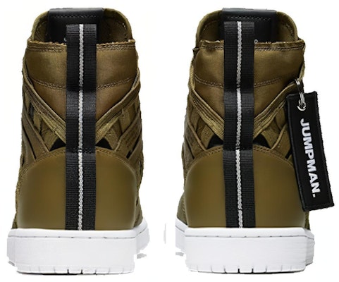 Air Jordan 1 High Cargo 'Olive Flak' Lelaki Wanita Kasut Retro Hijau. CD6757-300 Shop Air Jordan 1 High Cargo 'Olive Flak' Lelaki Wanita Kasut Retro Hijau. CD6757-300