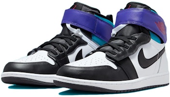 喬丹 Air Jordan 1 HI Flyease 防滑耐磨 中幫 復古籃球鞋 男款 白黑 Lookbook 喬丹 Air Jordan 1 HI Flyease 防滑耐磨 中幫 復古籃球鞋 男款 白黑