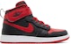 (JR) Air Jordan 1 High FlyEase 'Bred' Lelaki Hitam Merah DC7986-060