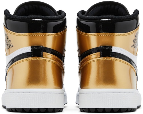 Air Jordan 1 High Golf 'Gold Toe' Emas DQ0660-002 Details for Air Jordan 1 High Golf 'Gold Toe' Emas DQ0660-002