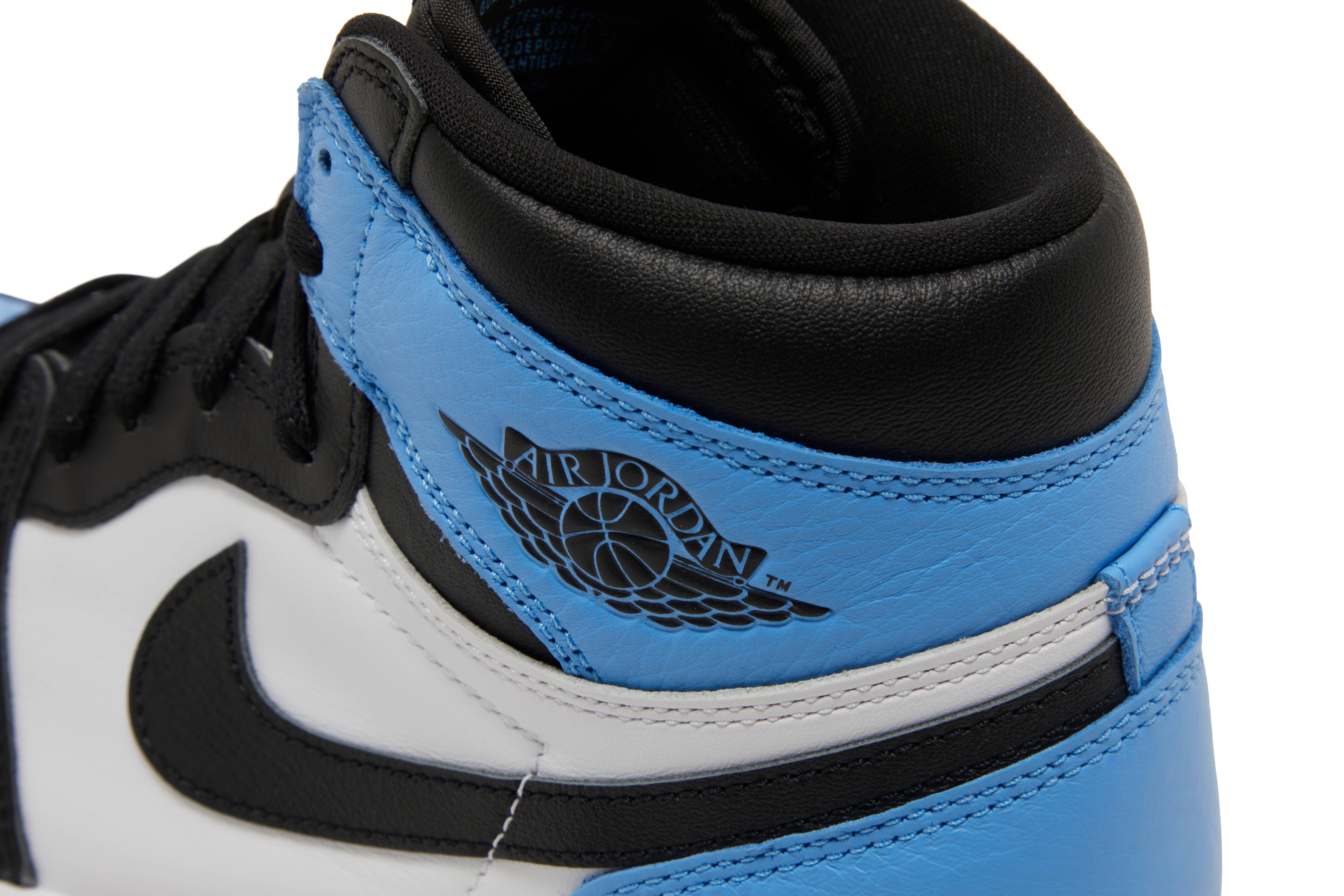 university blue air jordan 1 high og