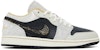 Air Jordan 1 Low 'Beaded Swoosh' Lelaki Wanita Sneakers DV1762-001