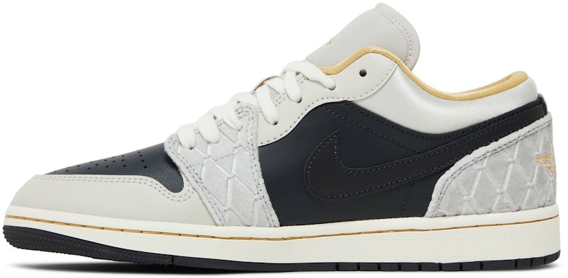 Air Jordan 1 Low 'Beaded Swoosh' Lelaki Wanita Sneakers DV1762-001 Lookbook Air Jordan 1 Low 'Beaded Swoosh' Lelaki Wanita Sneakers DV1762-001