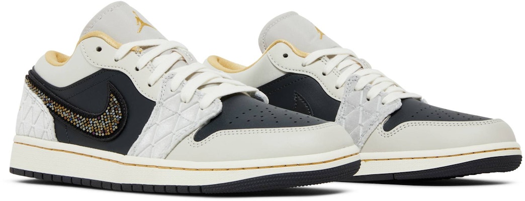 Air Jordan 1 Low 'Beaded Swoosh' Lelaki Wanita Sneakers DV1762-001 Cheap Air Jordan 1 Low 'Beaded Swoosh' Lelaki Wanita Sneakers DV1762-001