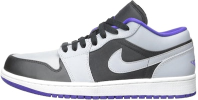 Air Jordan 1 Low 'Black Concord Wolf Grey' 553558-014 Air Jordan 1 Low 'Black Concord Wolf Grey' 553558-014
