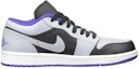 Order Air Jordan 1 Low 'Hitam Concord Kelabu Serigala' 553558-014