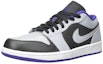 Lookbook Air Jordan 1 Low 'Hitam Concord Kelabu Serigala' 553558-014