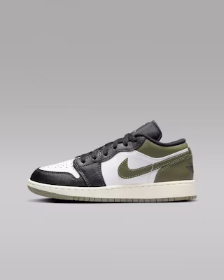 (JR) Air Jordan 1 Low 'Hitam Medium Olive' 553560-092 Buy (JR) Air Jordan 1 Low 'Hitam Medium Olive' 553560-092
