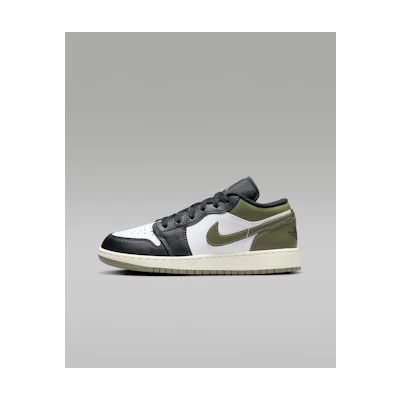 (Youth) Jordan 1 low 'Black Medium Olive'