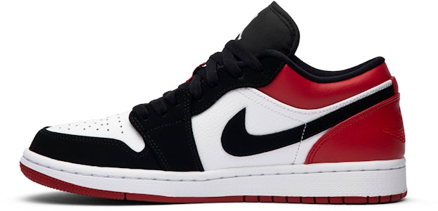 Kasut Air Jordan 1 Low 'Black Toe' 553558-116 Lookbook Kasut Air Jordan 1 Low 'Black Toe' 553558-116