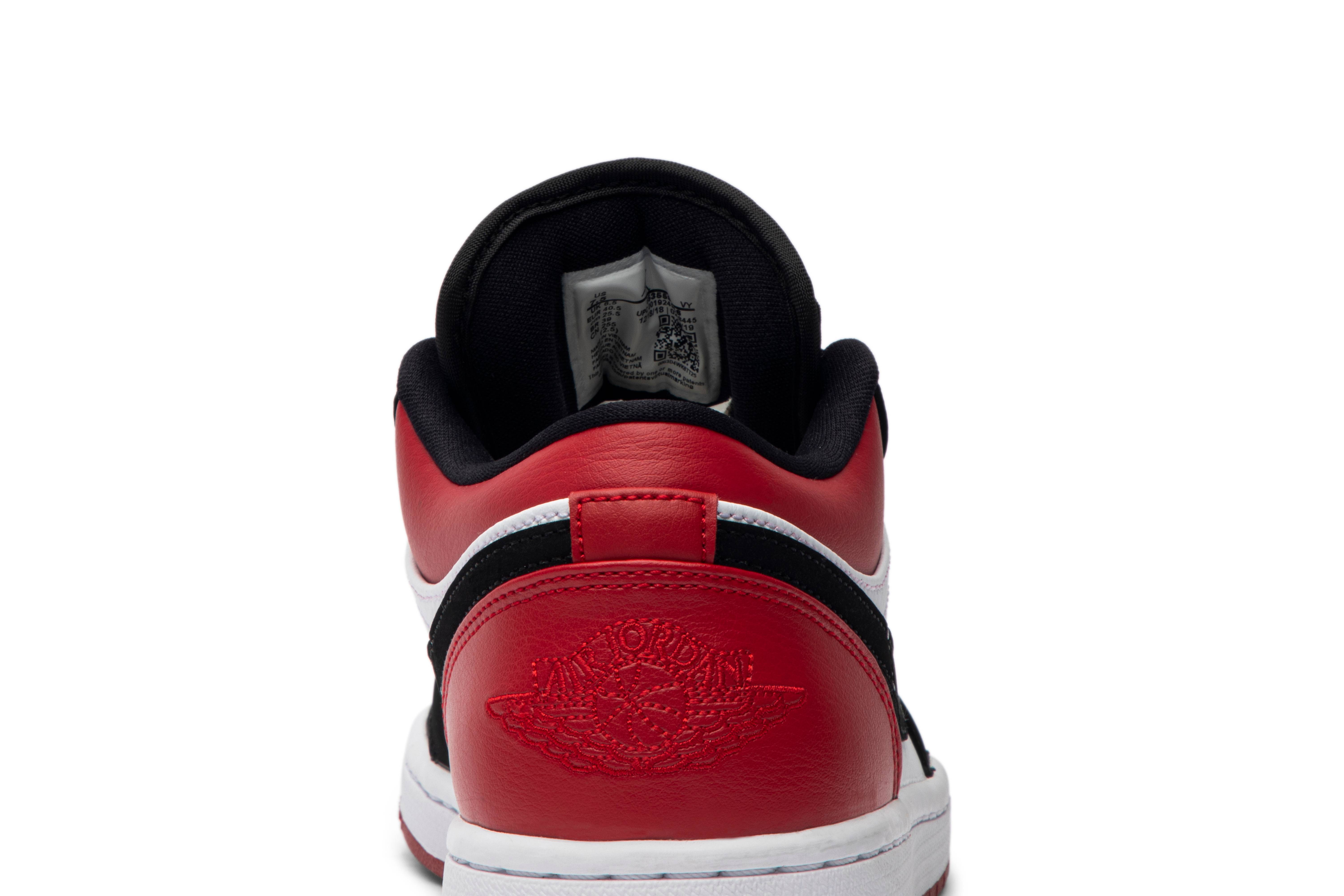 Air Jordan 1 Low ‘Black Toe’ 553558-116