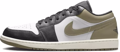 Air Jordan 1 Low 'Black Toe Medium Olive' 553558-092 Air Jordan 1 Low 'Black Toe Medium Olive' 553558-092