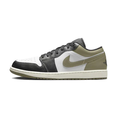 Jordan 1 Low 'Black Toe Medium Olive'