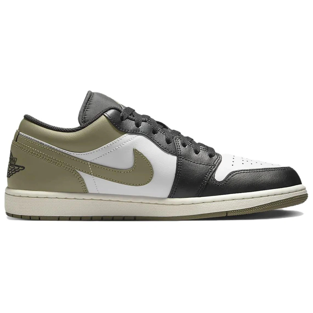 Air Jordan 1 Low 'Black Toe Medium Olive'