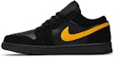 Lookbook Air Jordan 1 Low 'Negro Oro Universitario'. 553558-071