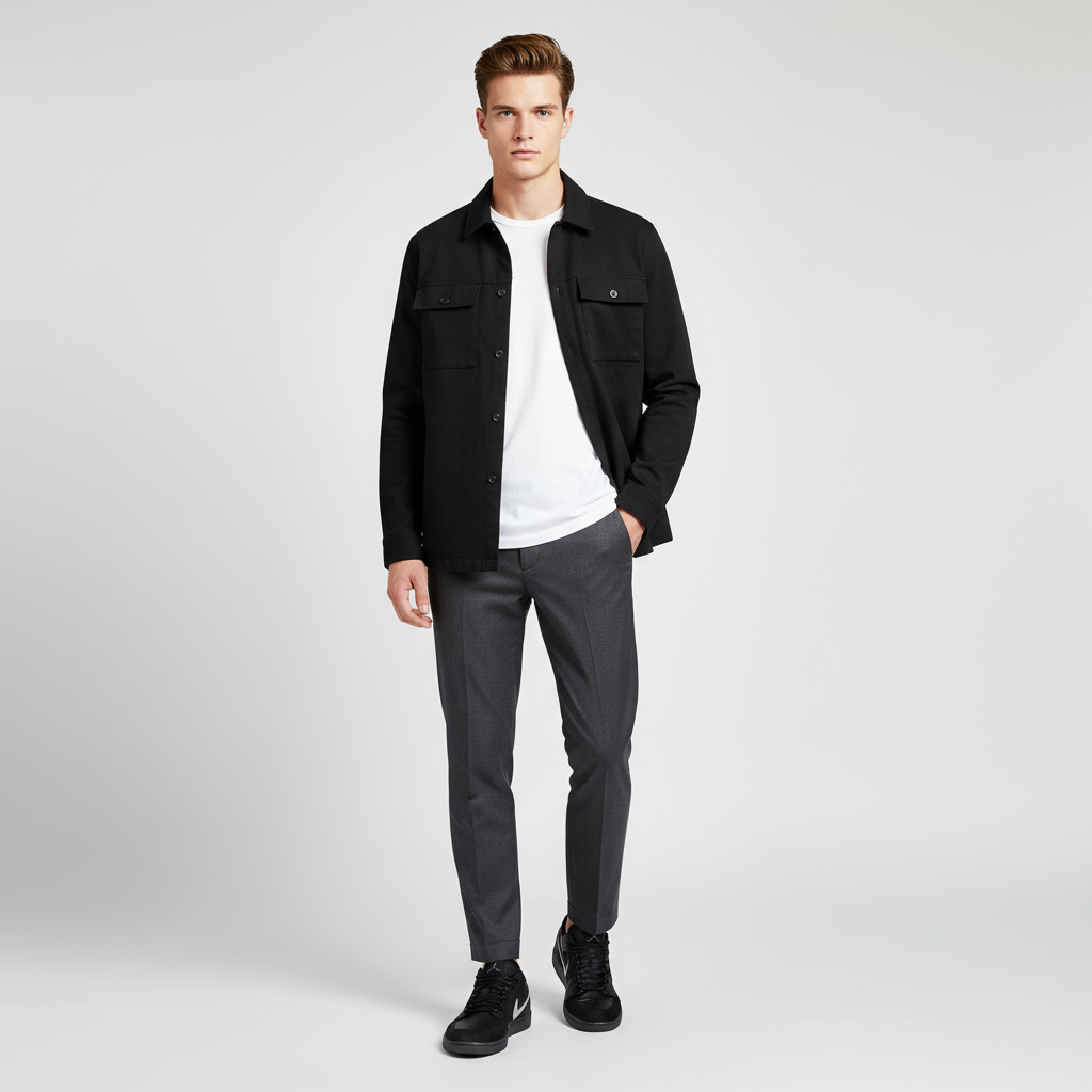 Lookbook Air Jordan 1 Low 'Hitam Putih Dark Gum' HV5968-001