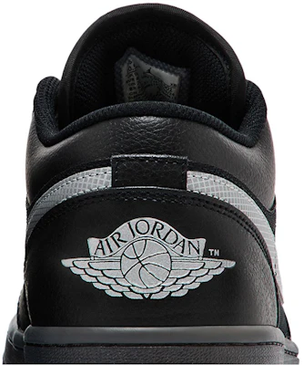 Air Jordan 1 Low 'Hitam Putih Dark Gum' HV5968-001 1